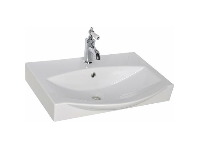 Раковина-столешница Sanovit PLAZMA 65 5065-KL белая для ванной комнаты, 