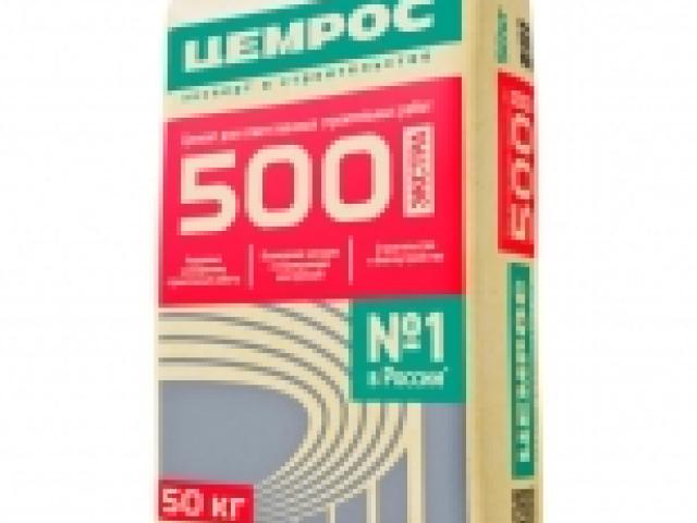 Цемент Цемрос ЦЕМ I 42.5H 50кг — надежный строительный материал, 