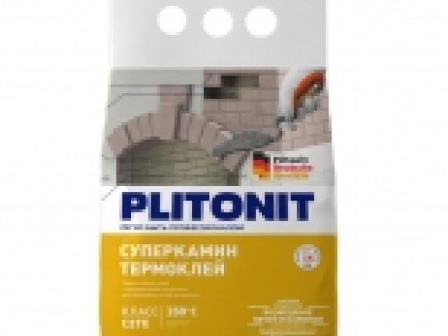 Клей плиточный PLITONIT СуперКамин ТермоКлей 5 кг для теплоустойчивых работ, 