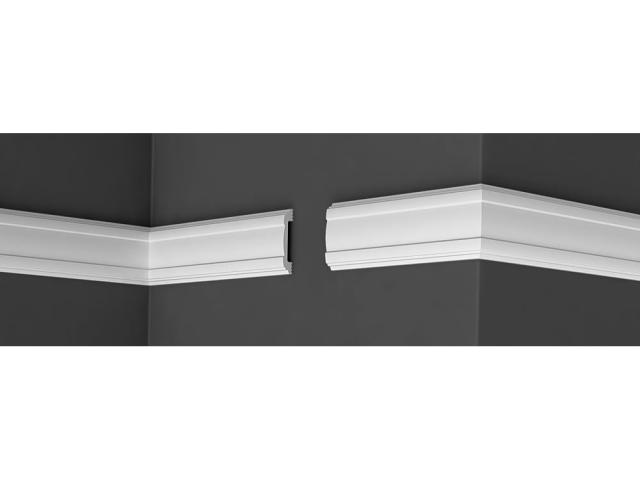 Плинтус Де-Багет XPS POLYMER М 80 для покраски и монтажа, 