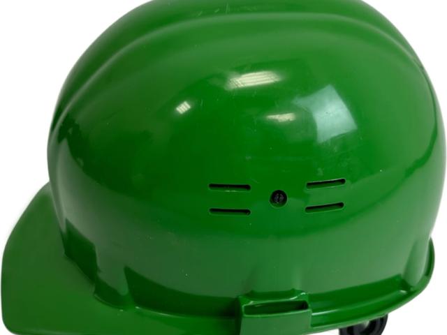 Каска строительная защитная SAMGRUPP зеленая с храповым механизмом, 