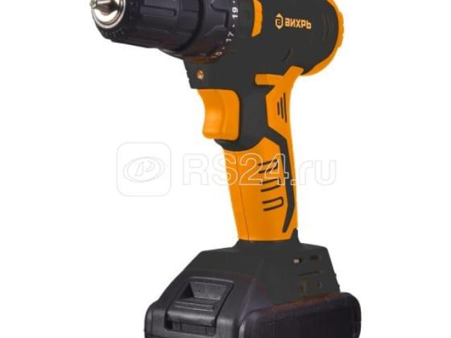 Дрель-шуруповерт аккумуляторная Вихрь ДА-18Л-2К/Б с бесщеточным двигателем, 