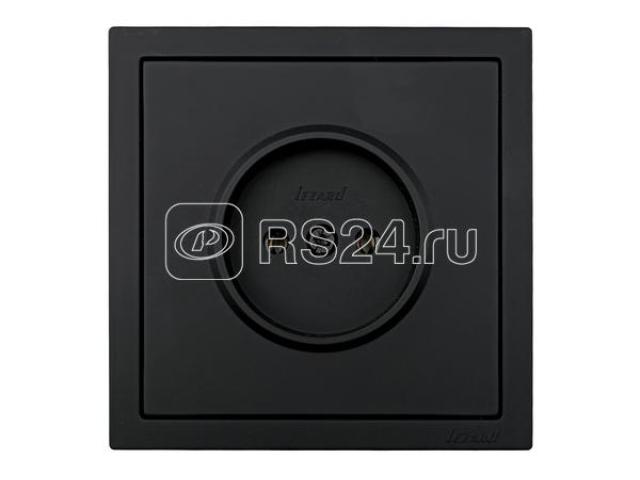 Розетка 1 местная безвинтная зима IP20 черный LEZARD 704-4288-121BQC, 