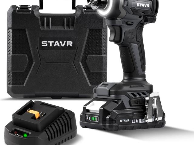 Шуруповерт аккумуляторный ударный Ставр 18V, 230 Нм, бесщеточный, 