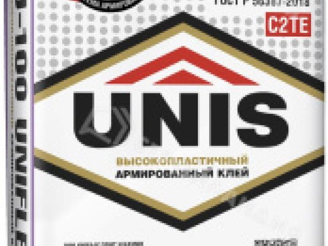 Клей плиточный UNIS Uniflex U-100 25 кг для стен и полов, 