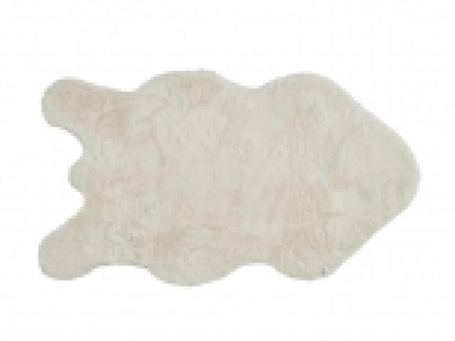 Коврик меховой ШКУРА 500х880мм мальдивский песок из полиэстера, 