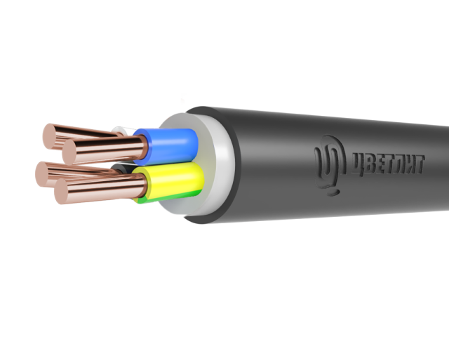Кабель силовой ППГнг(A)-HF 4х2.5мм2 660В для стационарных установок, 