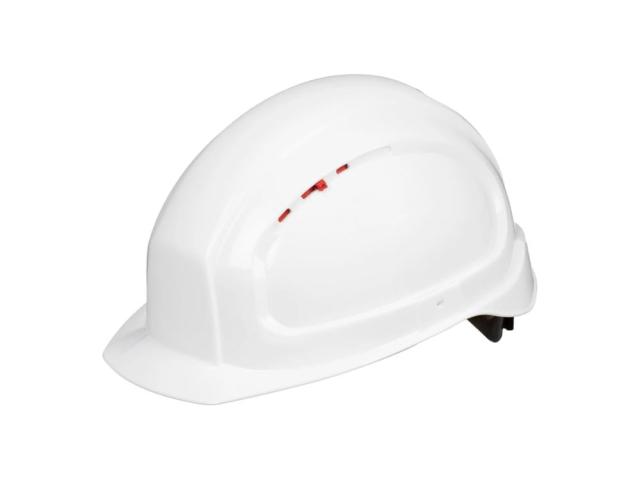 Каска TOPFORT УНИВЕРСАЛ 301 белая надежная защита для работы, 
