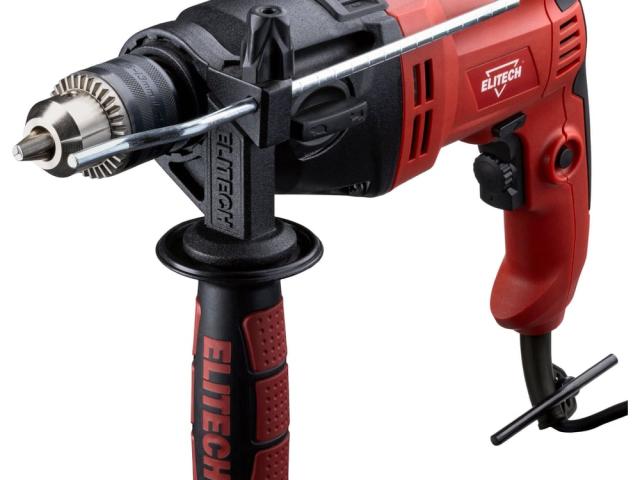 Дрель ударная Elitech ДУ 1013РЭ2 900 Вт, реверс, удары, 2 скорости, 