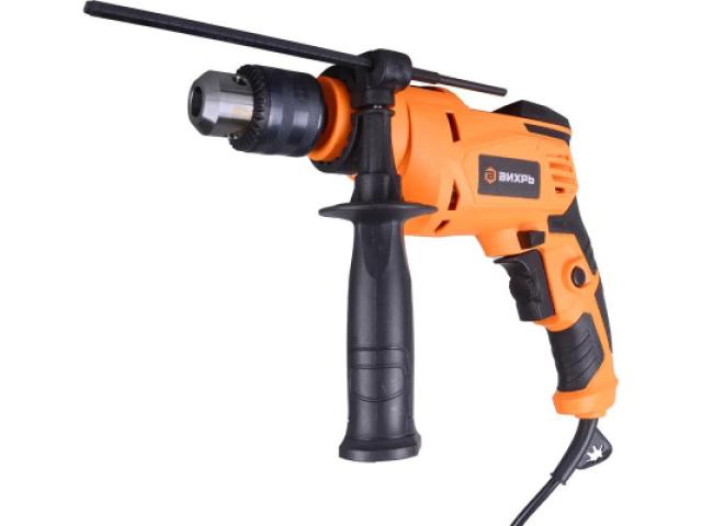 Дрель Вихрь ДУ-850 ударная мощная для бетона и дерева, 850 Вт, 