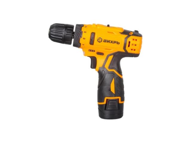 Дрель Вихрь ДА-12Л-2КН аккумуляторная с набором инструментов и быстрозажимным патроном, 