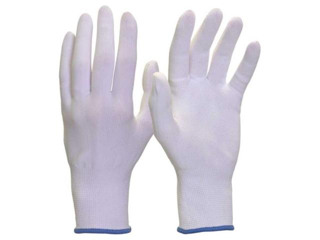 Перчатки Safeprotect Нейп-Б нейлон белые XL для защиты от загрязнений и порезов, 