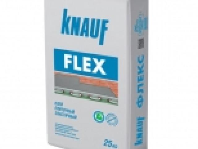Клей плиточный KNAUF Flex 25кг для внутренний и наружных работ, 