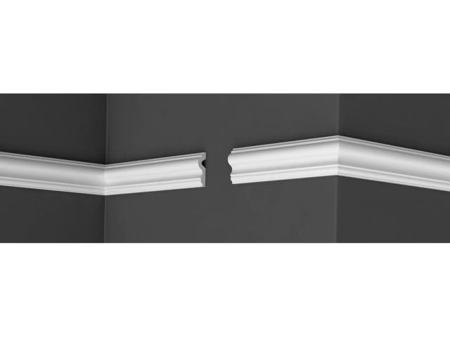 Плинтус Де-Багет XPS POLYMER М 60 для краски и отделки, 