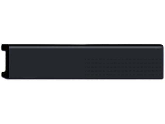 Плинтус напольный DECOMASTER D235-119 черный 80мм влагостойкий кабель канал, 