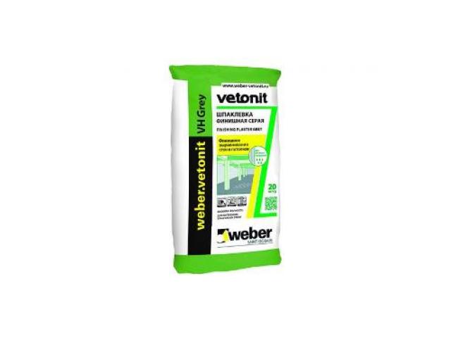 Шпаклевка Weber.Vetonit ВХ 167458 20 кг для внутренних и наружных работ, 