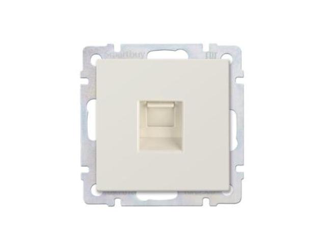 Розетка телефонная SMARTBUY SBE-05i-S1-PH бежевая RJ-11 для домашнего использования, 