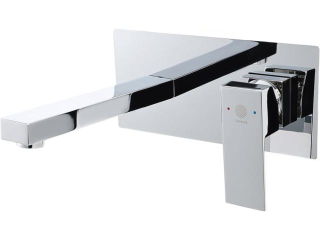 Смеситель для раковины Orange Lutz хром M04-722cr встраиваемый однорычажный, 