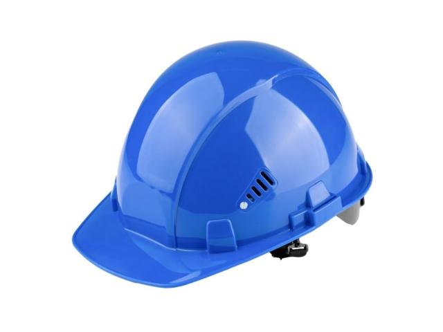 Каска TOPFORT СТАНДАРТ 206 с храповиком синяя, 