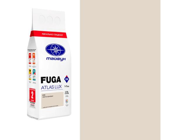 Цементная затирка Тайфун Fuga ATLAS LUX № 019 светло-бежевый 2 кг для швов, 