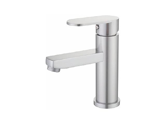 Смеситель для раковины Ekko серый E1081-22 однорычажный современный хром, 