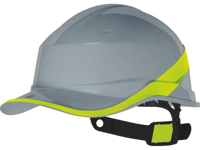 Каска защитная Delta Plus DIAMONDV серая для работы и безопасности, 