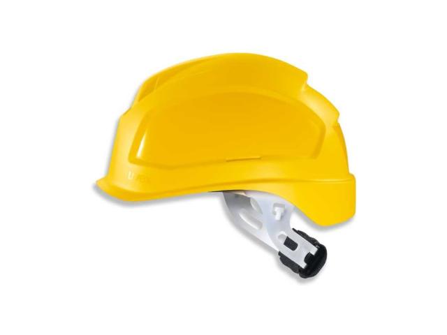Каска UVEX Феос E-S-WR храповик желтая для промышленной защиты, 