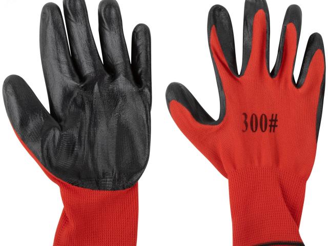 Перчатки трикотажные маслобензостойкие с нитриловым покрытием для точных работ, 