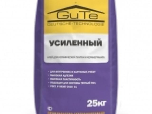 Клей плиточный GUTE усиленный 25кг для надежного монтажа, 