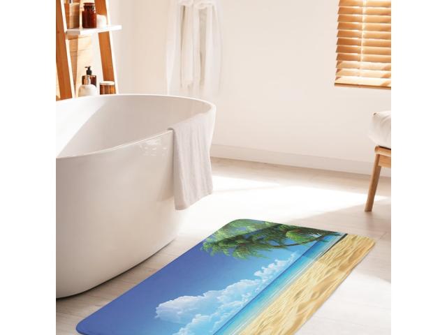 Коврик для ванной JOYARTY Тропический песок 60х100 см противоскользящий, 