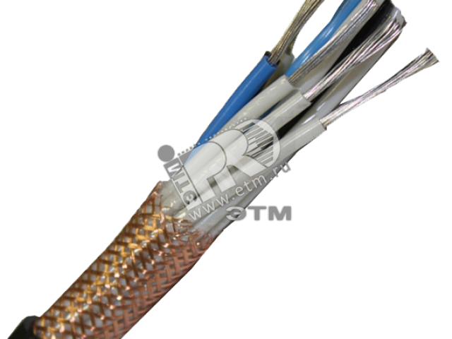 Кабель монтажный МКЭШ 5х0.75 ТРТС из луженой меди, 25 м, черный, 