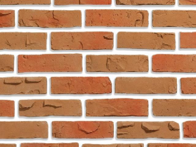 Кирпич декоративный Kamrock Клинкерный кирпич 34370 оранжевый, 