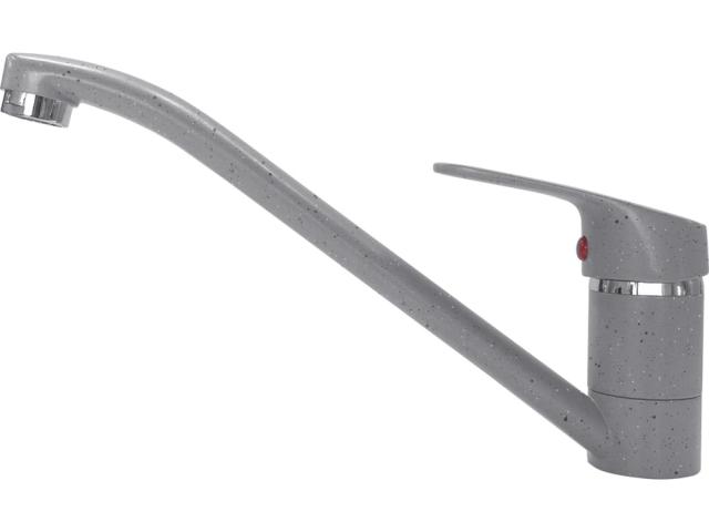 Смеситель Lex Salto Space Gray RULE000060 для кухни одиноручной с поворотным изливом, 