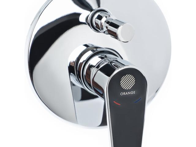 Смеситель встраиваемый в стену Orange M22-500cr однорычажный хром, 
