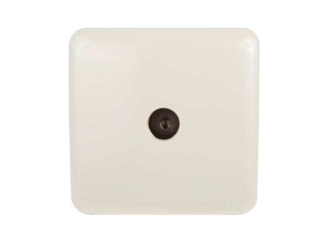 Розетка TV Lezard 751-0200-130 оконечная монтаж накладной, 