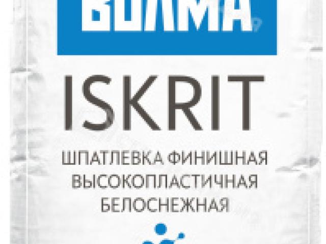 Шпаклевка полимерная ВОЛМА Искрит Про 19 кг для внутренних работ, 