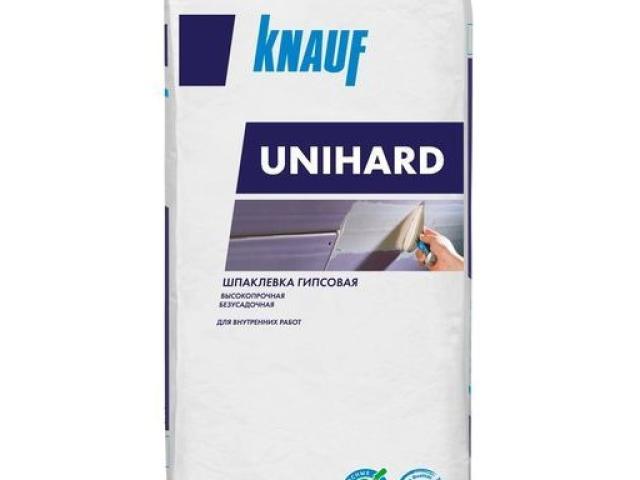 Шпаклевка гипсовая Knauf Унихард белая 20кг для внутренних работ, 