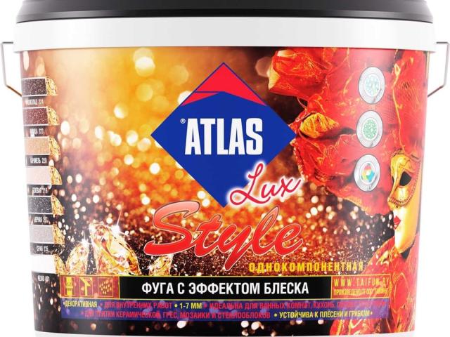 Цементная затирка Тайфун Fuga Atlas Lux Style № 001 белая 2 кг для внутренних работ, 