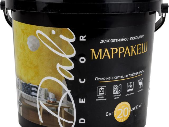 Штукатурка декор DALI-DECOR МАРРАКЕШ 6 кг с эффектом жемчуга, 
