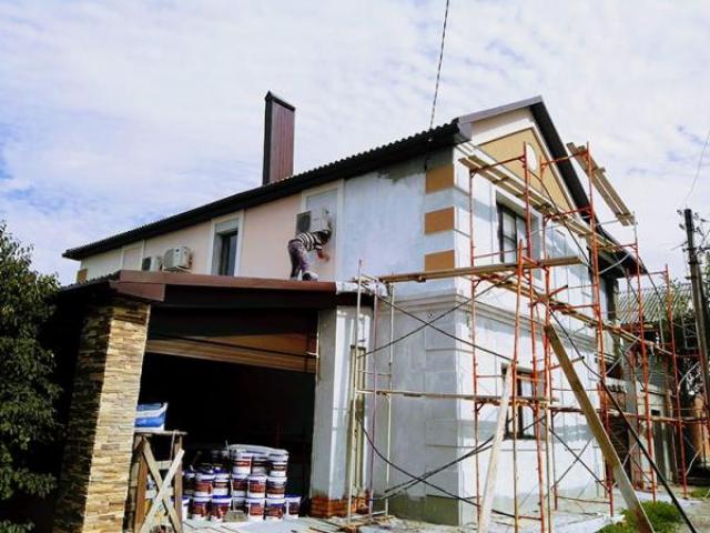 Утепление фасадов домов. Мокрый фасад. Штукатурка покраска, Пенза