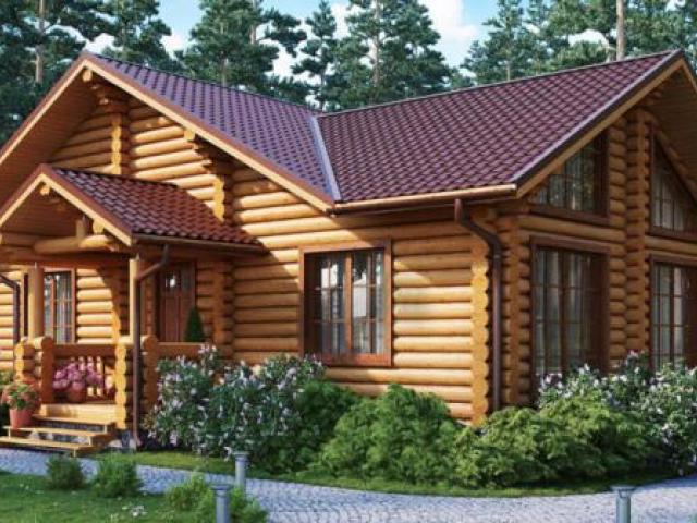 Дом из оцилиндрованного бревна Дионис, Москва