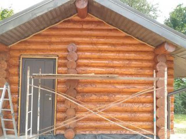 Шлифовка, покрас срубов, Минск