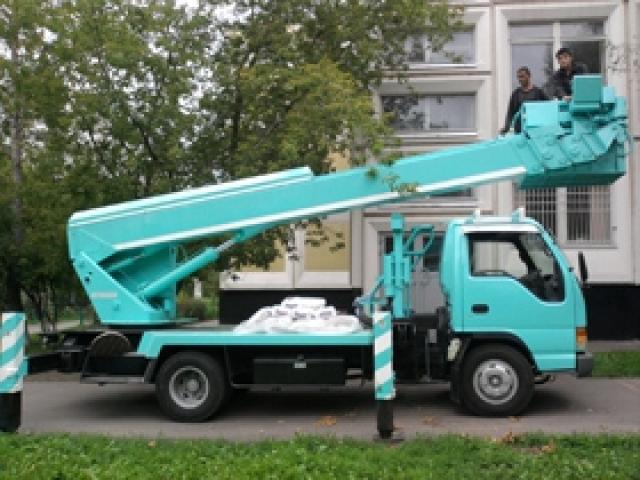 Японские автовышки 15.18.22.28.30м(услуги, аренда), Москва