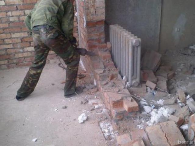 Демонтаж снос зданий стен вывоз мусора, Самара