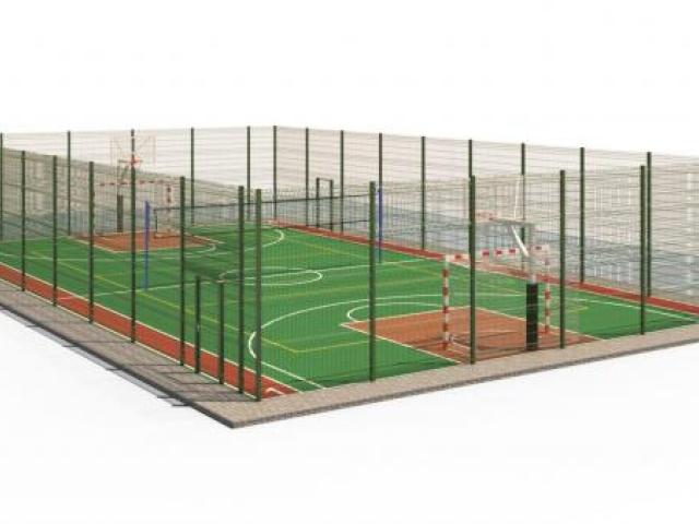 Строительство универсальных спортивных площадок., Москва