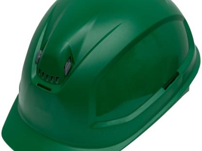 Каска Uvex Феос B-WR защитная зеленая с храповым механизмом