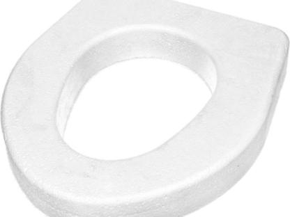 Пенопластовое сиденье для унитаза SanTrade ST белое, 6 штук