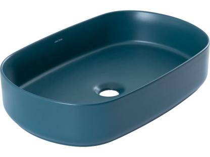 Раковина ALLEN BRAU 4.11022.PT FANTASY овальная керамика раковина накладная бирюзовая