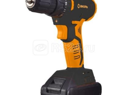 Дрель-шуруповерт аккумуляторная Вихрь ДА-18Л-2К/Б с бесщеточным двигателем