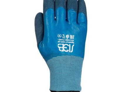 Перчатки ЛЭВ полиэфирные утепленные с латексным покрытием L-XL
